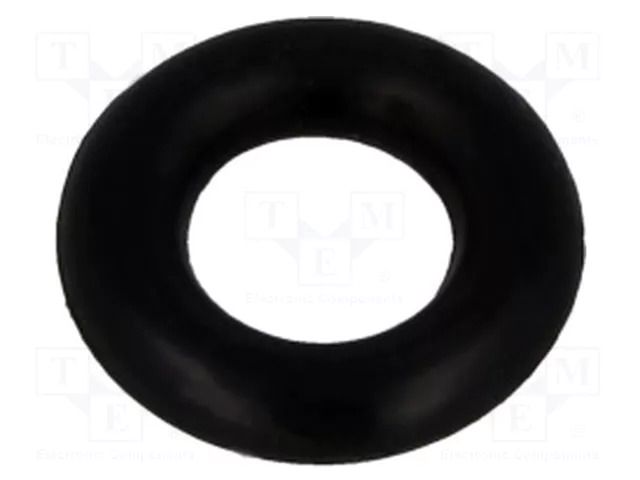 O-ring gasket; NBR caoutchouc; Thk: 2mm; Øint: 4mm; black FIX&FASTEN FIX-OR-4