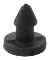 FEET, ROUND, TPE, PRESS FIT, 10.5MM, BLK POF-40022