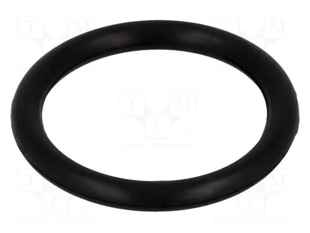O-ring gasket; NBR caoutchouc; Thk: 3.5mm; Øint: 25.2mm; black FIX&FASTEN FIX-OR-25.2