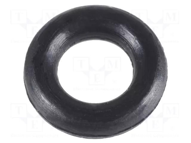 O-ring gasket; NBR caoutchouc; Thk: 1mm; Øint: 2mm; black FIX&FASTEN FIX-OR-2