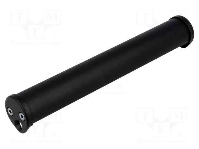 Holder; aluminium; black; H: 34.5mm; L: 206mm; Ø: 30mm; oval; handle ELESA+GANTER GN481-30-200-SW