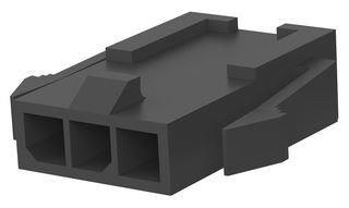 PLUG HOUSING, 3POS, NYLON 66/6, BLACK 1445048-3