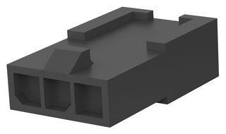 PLUG HOUSING, 3POS, NYLON 66/6, BLACK 1445049-3