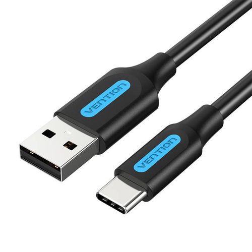 Cable USB 2.0 to USB-C Vention COKBF 5A 1m (black), Vention COKBF