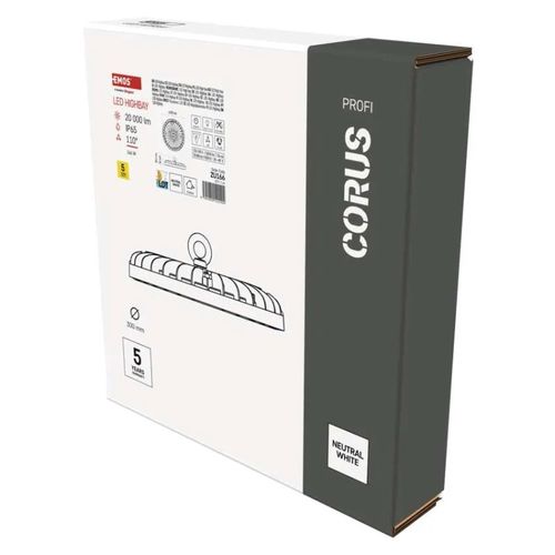 LED Industrial High Bay Light CORUS 166W, EMOS ZU166 8592920122204