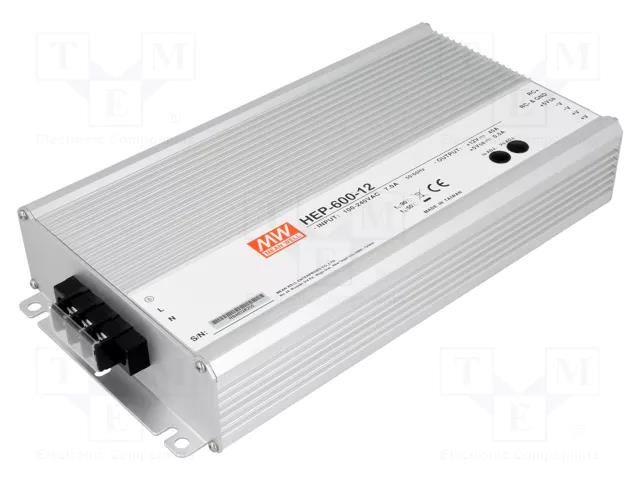 Power supply: switching; for building in,modular; 600W; 30VDC MEAN WELL HEP-600-30