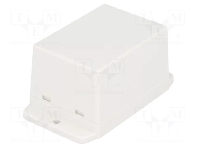 Enclosure: multipurpose; X: 50.4mm; Y: 70mm; Z: 42mm; ABS; white GAINTA NUB705042WH