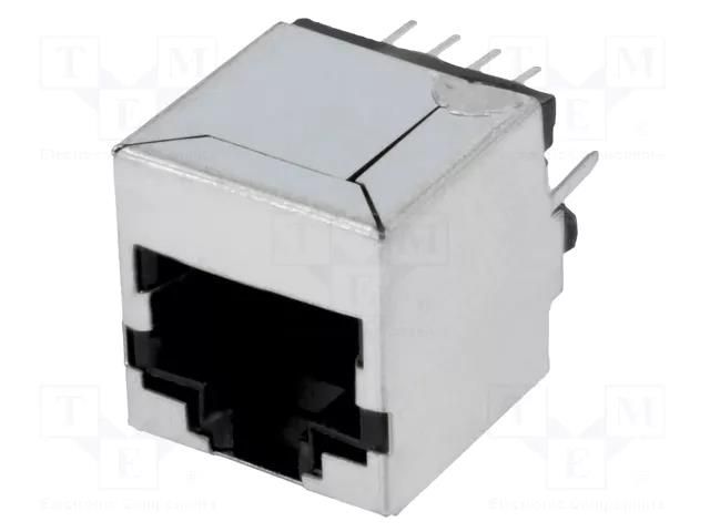 Connector: RJ45; socket; PIN: 8; shielded; 8p8c; THT; straight BEL FUSE SI-16001-F