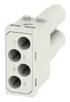 HEAVY DUTY MODULE, PLUG, 4POS, 16-10AWG HDC MHX 4P MC