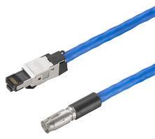 CIR CABLE ASSY, 8POS, RCPT-RJ45 PLUG, 1M HDC XX6A01 FMSRJ45-0100