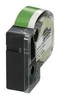 LABEL PRINTER TAPE, WHITE ON GREEN, 8M 0803954