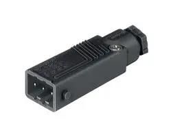 POWER CONN, PLUG, 3+PE, SCREW, CABLE STAS 3 N SCHWARZ/BLACK