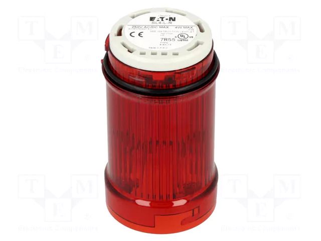 Red; bulb BA15D; 0÷250VDC; 0÷250VAC; IP66; SL4; -30÷60°C EATON ELECTRIC SL4-L-R