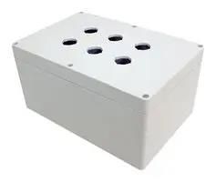 ENCLOSURE, PUSH BUTTON, PC, GREY 1554MPB6B