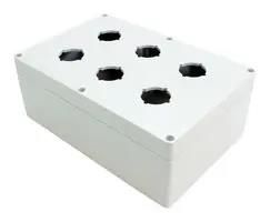 ENCLOSURE, PUSH BUTTON, PC, GREY 1554PB6A