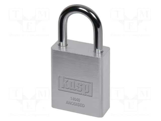Padlock; shackle; aluminium; Protection: medium (level 7); A: 38mm KASP KA-K14040SILD