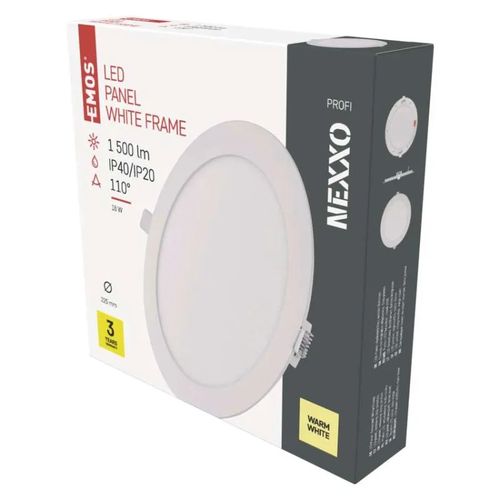 LED recessed luminaire NEXXO, round, white,  18W, warm white, EMOS ZD1144 8592920108406