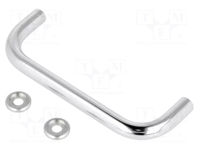 Holder; chromium plated steel; chromium plated; H: 35mm; GN 425 ELESA+GANTER GN425-8-88-CR