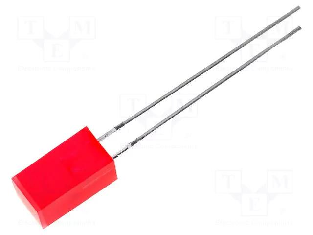 LED; red; square; 5x5mm; 3÷8mcd; 110°; Front: flat; 20mA; 2÷2.5VDC KINGBRIGHT ELECTRONIC L-1553IDT