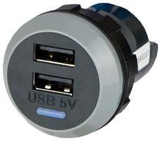 USB CHARGER, TYPE A, 2PORT, 32VDC PV65R D