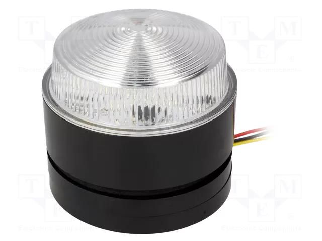 Signaller: lighting; continuous light,blinking light; orange MOFLASH SIGNALLING LED80-02-01