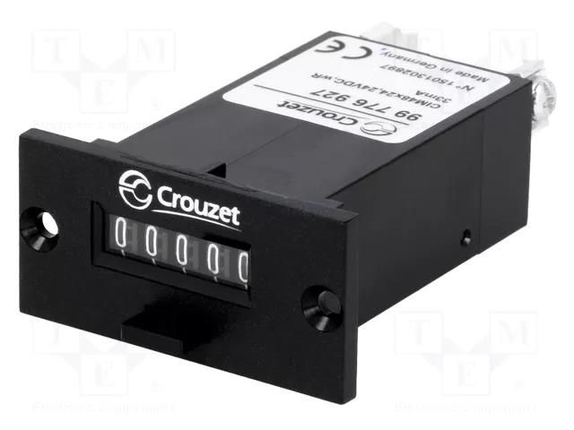 Counter: electromechanical; mechanical indicator; pulses; 99999 CROUZET CROUZET99776927