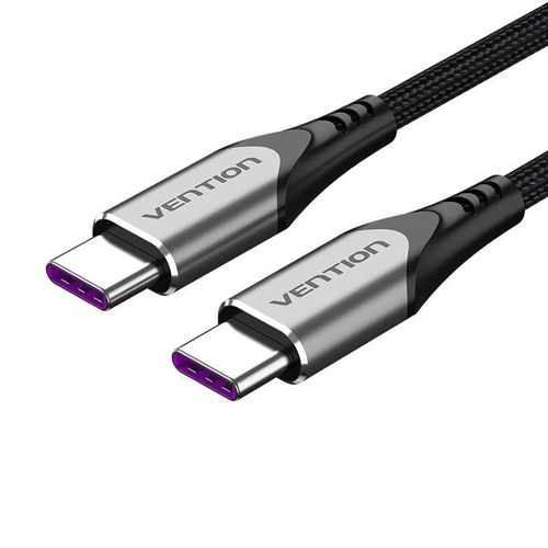 Cable USB-C 2.0 to USB-C Vention TAEHF PD 100W 1m (gray), Vention TAEHF