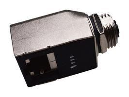 ADAPTOR, M12-RJ45, JACK RJS-12X08FF-RS7001