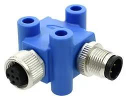 ELBOW ADAPTER, RCPT-PLUG, 5POS, METAL HMC-000505-0FM-ES001