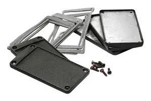END PLATE, ALUMINIUM, ENCLOSURE AT180 BLACK 50M X 50MM
