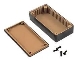 ENCLOSURE, EMI/RFI, ABS, BLACK 1591RABK
