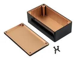 ENCLOSURE, EMI/RFI, ABS, BLACK 1591RCBK