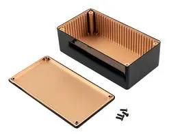 ENCLOSURE, EMI/RFI, ABS, BLACK 1591RDBK