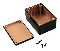 ENCLOSURE, EMI/RFI, ABS, BLACK 1591RLBK