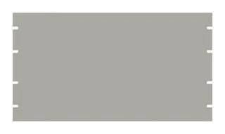 RACK PANEL, 19" ALUM, 6U, GREY PBPA19010GY2