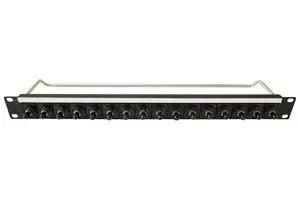 PATCH PANEL, ST, 16PORT, 1U, M3 HOLE CP30178