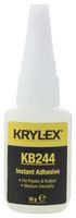 ADHESIVE, CYANOACRYLATE, BOTTLE, 20G KB244, 20G