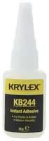 ADHESIVE, CYANOACRYLATE, BOTTLE, 20G KB244, 20G
