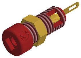 CONN, BANANA, SOCKET, 6A, SOLDER, RED 930308701