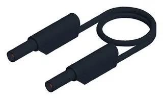 TEST LEAD, 4MM BANANA PLUG, BLACK, 250MM 934067100