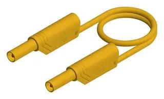 TEST LEAD, 4MM BANANA PLUG, YEL, 250MM 934086103