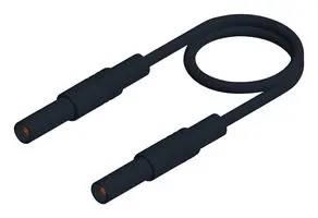 TEST LEAD, 4MM BANANA PLUG, BLACK, 500MM 934172100