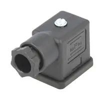 DIN VALVE CONN, R/A, 2P+GND, FORM A 121023-0229