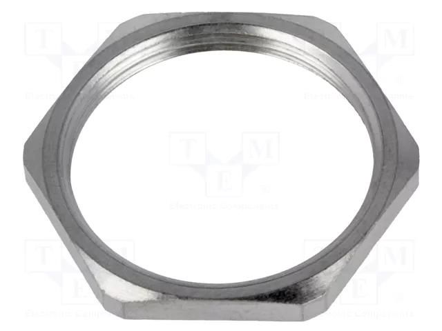 Nut; M32; brass; Thk: 4mm; Spanner: 36mm; Thread: metric; Pitch: 1.5 MOLEX MX-936000095
