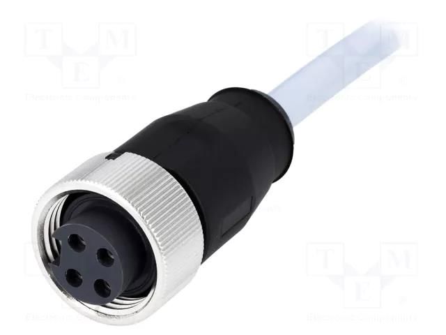 Connector: 7/8"; plug; 1.5m; female; PIN: 4; straight; with lead; PVC HARTING 21349700495015