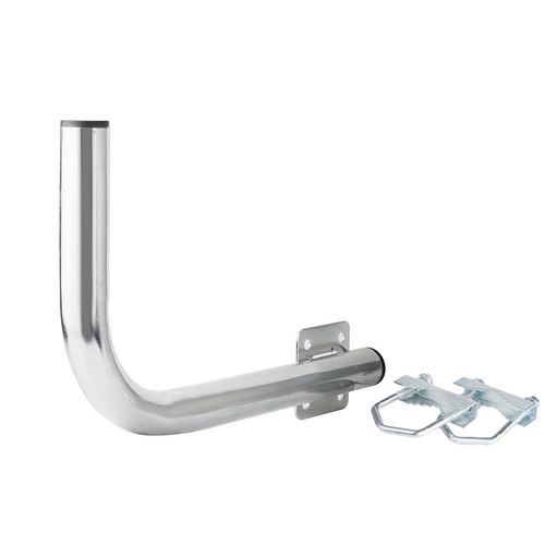 Extralink B300 | Left balcony handle | with u-bolts M8, steel, galvanized, EXTRALINK EX.6877