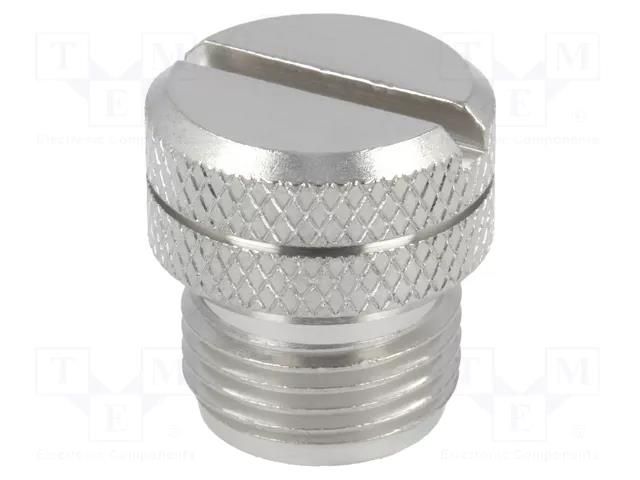 Protection cover; IP67; metal; female M12 connectors AMPHENOL LTW CAP-WBDFSMA2