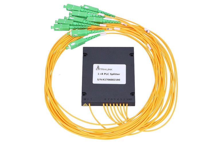 Extralink 1:8 PLC SC/APC | Splitter | 2,0mm, 1,5m, G657A, ABS module, EXTRALINK EX.7782 5902560367782