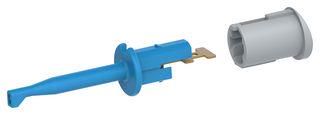 TEST PROBE CONN, HOOK, 6A, 70V, BLUE 72-14326