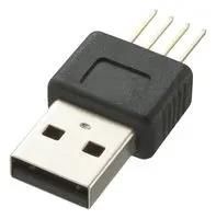 USB CONNECTOR, TYPE A, PLUG, 4POS, TH CLB-JL-8134